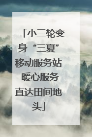 小三轮变身“三夏”移动服务站 暖心服务直达田间地头