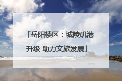 岳阳楼区：城陵矶港升级 助力文旅发展