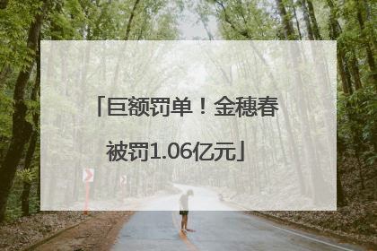 巨额罚单！金穗春被罚1.06亿元