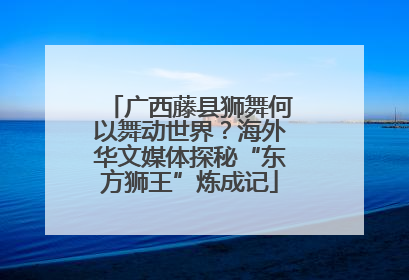 广西藤县狮舞何以舞动世界？海外华文媒体探秘“东方狮王”炼成记