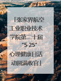 张家界航空工业职业技术学院第二十届“5·25”心理健康日活动圆满收官