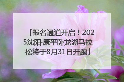 报名通道开启！2025沈阳·康平卧龙湖马拉松将于8月31日开跑