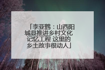 李亚鹤：山西阳城县推进乡村文化记忆工程 这里的乡土故事很动人