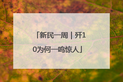 新民一周｜歼10为何一鸣惊人