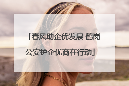 春风助企优发展 鹤岗公安护企优商在行动