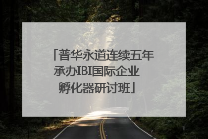 普华永道连续五年承办IBI国际企业孵化器研讨班