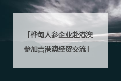 桦甸人参企业赴港澳参加吉港澳经贸交流