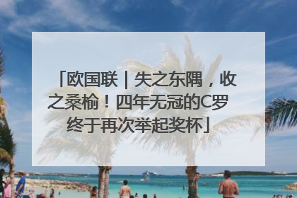 欧国联｜失之东隅，收之桑榆！四年无冠的C罗终于再次举起奖杯