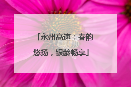 永州高速：春韵悠扬，银龄畅享