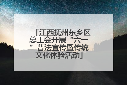 江西抚州东乡区总工会开展“六一”普法宣传暨传统文化体验活动