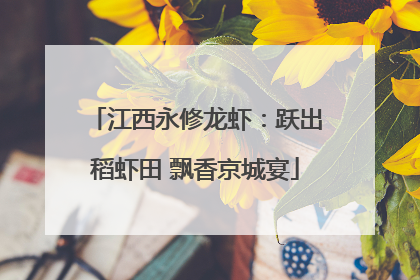 江西永修龙虾：跃出稻虾田 飘香京城宴