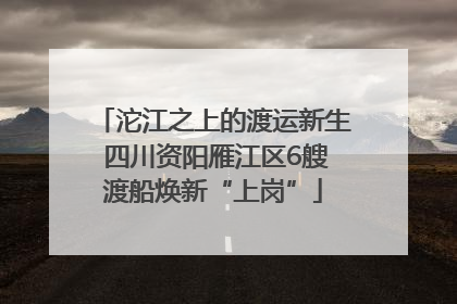 沱江之上的渡运新生 四川资阳雁江区6艘渡船焕新“上岗”