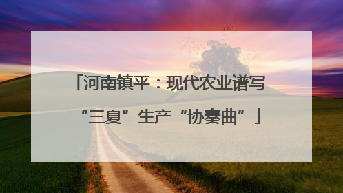河南镇平：现代农业谱写“三夏”生产“协奏曲”