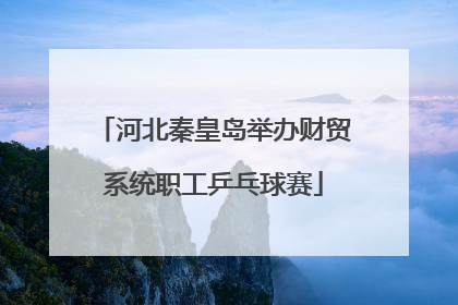 河北秦皇岛举办财贸系统职工乒乓球赛