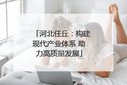 河北任丘：构建现代产业体系 助力高质量发展