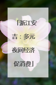 浙江安吉：多元夜间经济促消费