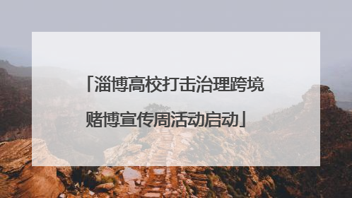 淄博高校打击治理跨境赌博宣传周活动启动