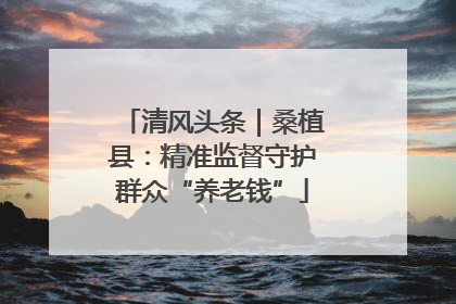 清风头条｜桑植县：精准监督守护群众“养老钱”