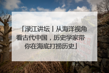 渌江讲坛丨从海洋视角看古代中国，历史学家带你在海底打捞历史
