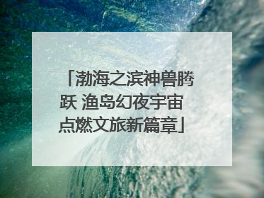 渤海之滨神兽腾跃 渔岛幻夜宇宙点燃文旅新篇章