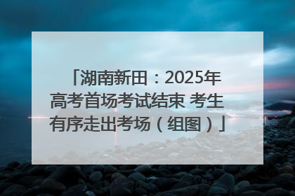湖南新田：2025年高考首场考试结束 考生有序走出考场（组图）
