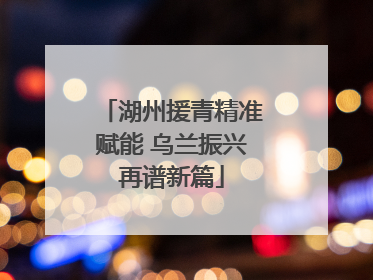 湖州援青精准赋能 乌兰振兴再谱新篇