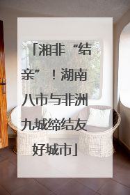 湘非“结亲”！湖南八市与非洲九城缔结友好城市