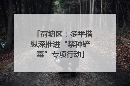 荷塘区：多举措纵深推进“禁种铲毒”专项行动