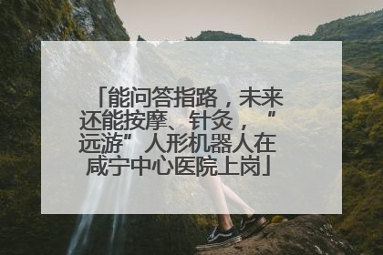 能问答指路，未来还能按摩、针灸，“远游”人形机器人在咸宁中心医院上岗