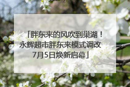 胖东来的风吹到巢湖！永辉超市胖东来模式调改7月5日焕新启幕