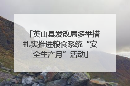英山县发改局多举措扎实推进粮食系统“安全生产月”活动