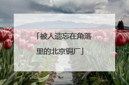 被人遗忘在角落里的北京铜厂