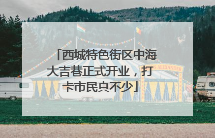 西城特色街区中海大吉巷正式开业，打卡市民真不少
