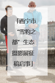 西宁市“雪豹之都”生态摄影展征稿启事