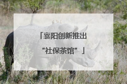 襄阳创新推出“社保茶馆”