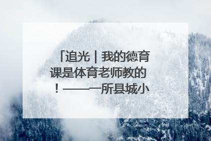追光｜我的德育课是体育老师教的！——一所县城小学的思政课改革