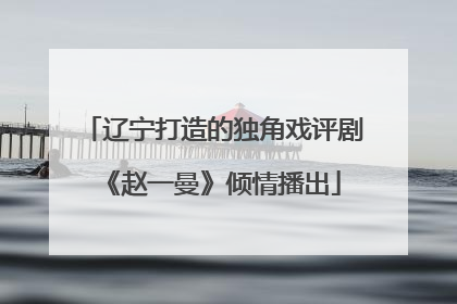 辽宁打造的独角戏评剧《赵一曼》倾情播出