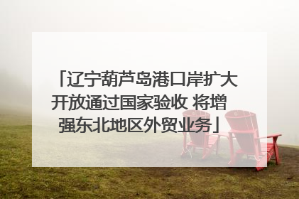 辽宁葫芦岛港口岸扩大开放通过国家验收 将增强东北地区外贸业务