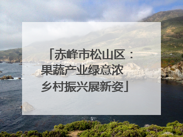 赤峰市松山区：果蔬产业绿意浓 乡村振兴展新姿