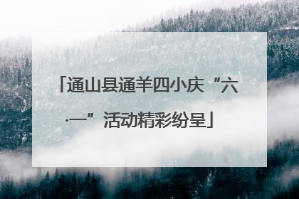 通山县通羊四小庆“六·一”活动精彩纷呈