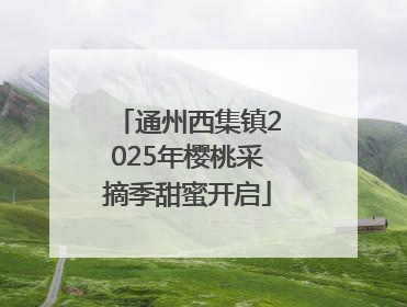 通州西集镇2025年樱桃采摘季甜蜜开启