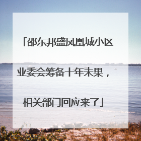 邵东邦盛凤凰城小区业委会筹备十年未果，相关部门回应来了