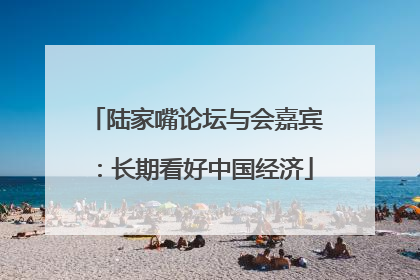 陆家嘴论坛与会嘉宾：长期看好中国经济