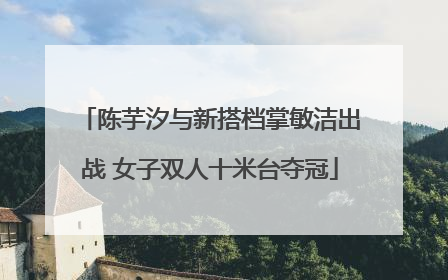 陈芋汐与新搭档掌敏洁出战 女子双人十米台夺冠