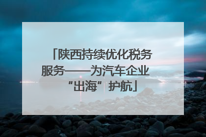 陕西持续优化税务服务——为汽车企业“出海”护航