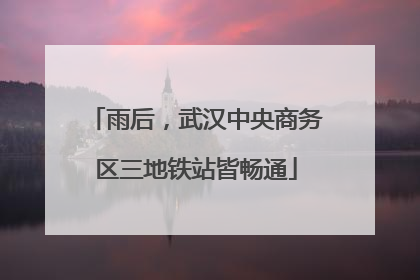 雨后，武汉中央商务区三地铁站皆畅通