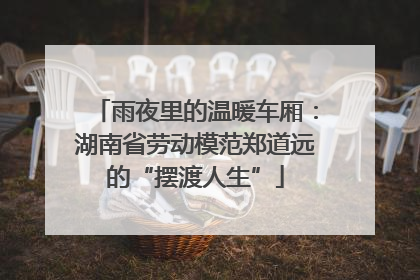 雨夜里的温暖车厢：湖南省劳动模范郑道远的“摆渡人生”