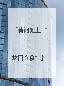 黄河滩上“龙口夺食”
