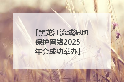 黑龙江流域湿地保护网络2025年会成功举办