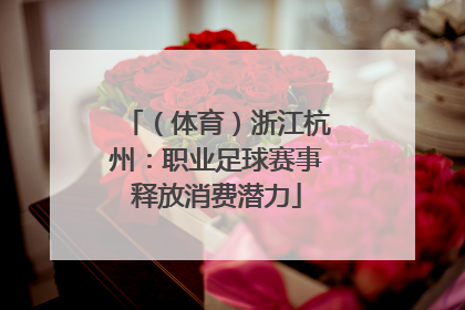 （体育）浙江杭州：职业足球赛事释放消费潜力